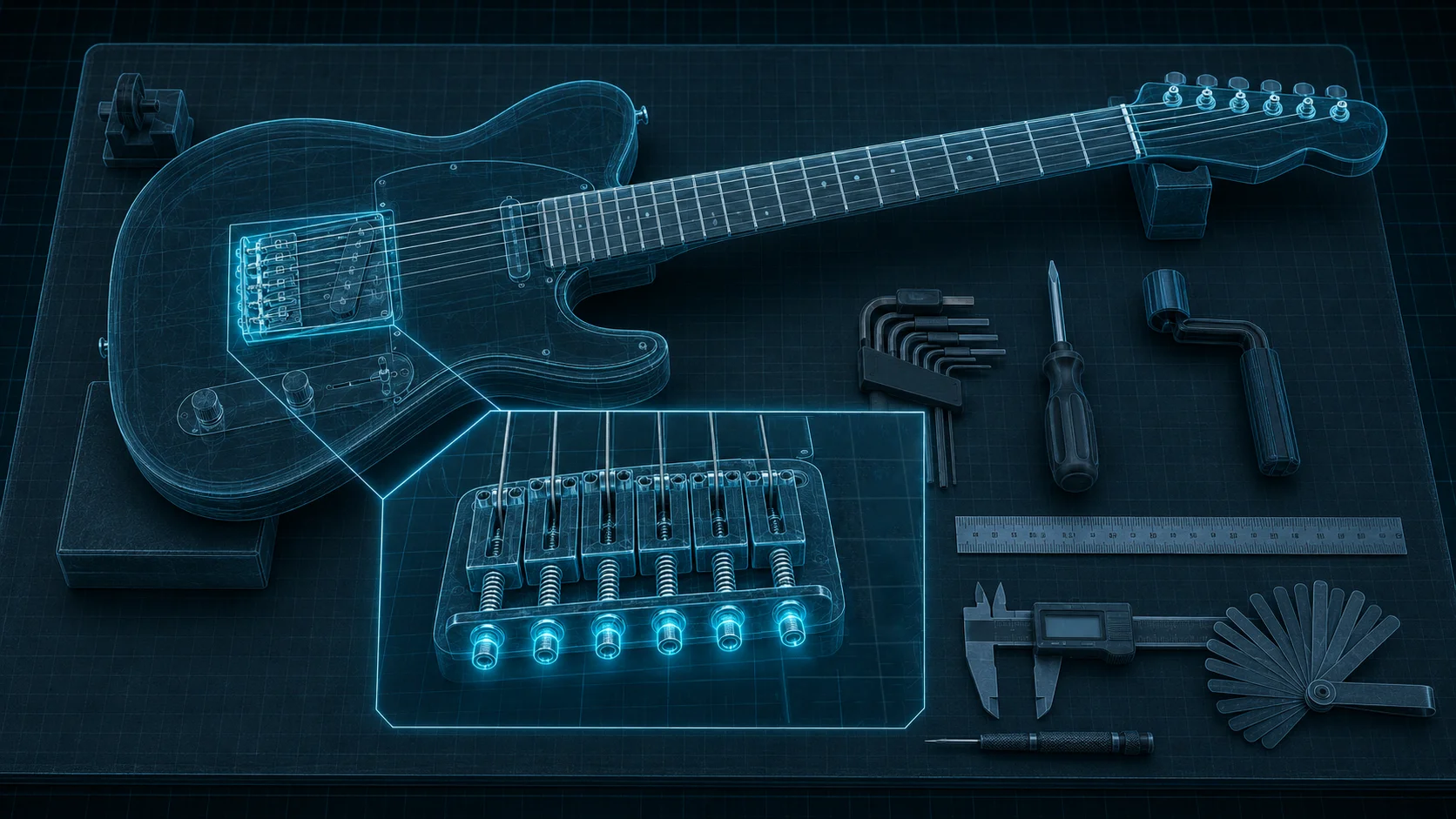 Guitar saddle adjustment for intonation — Pocket Roady Intonation Assistant