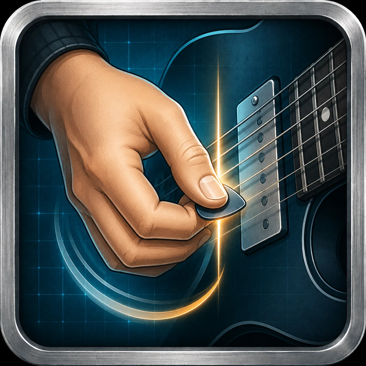 Relaxed strumming hand position for better rhythmic feel