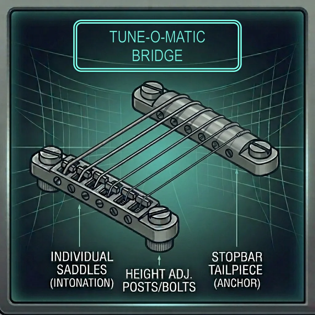 Tune-O-Matic Bridge — select to set intonation