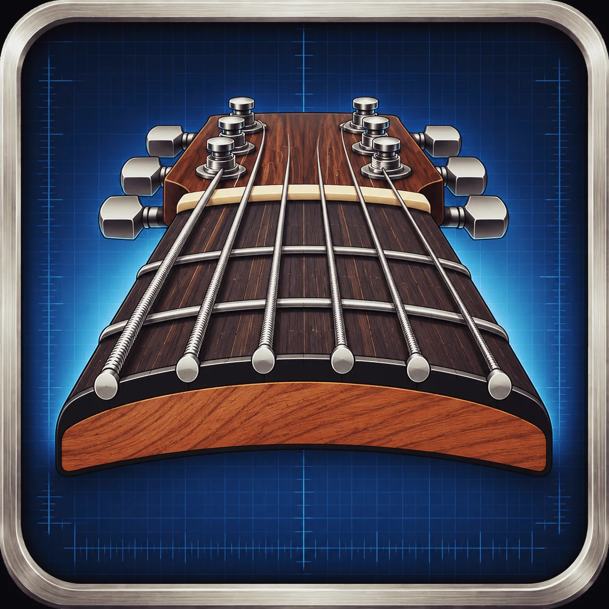 Diagram illustrating fretboard radius and how it affects string feel